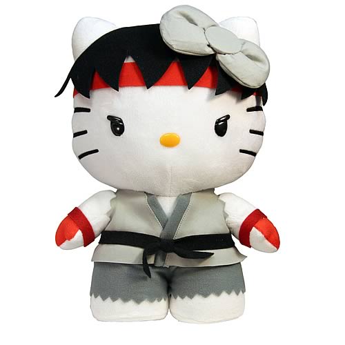 Street Fighter Hello Kitty Ryu 11-Inch Plush