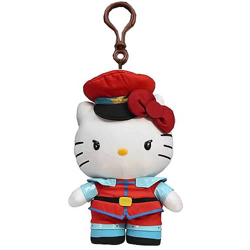 Street Fighter Hello Kitty M. Bison Plush Clip-On Coin Purse