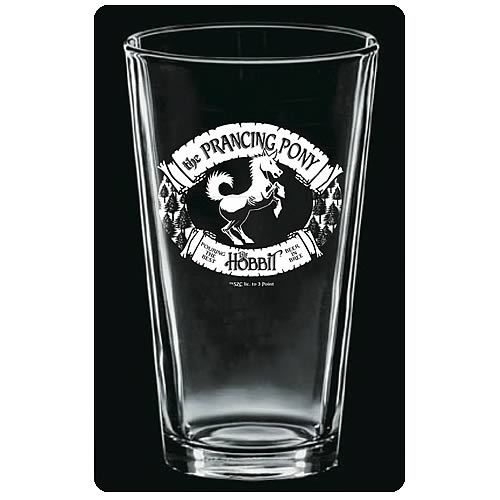 The Hobbit The Prancing Pony Etched Pint Glass 2-Pack