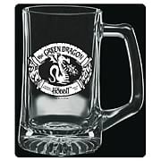 The Hobbit The Green Dragon Premium Etched Glass Stein