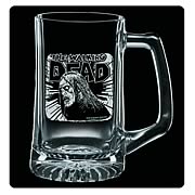 Walking Dead Fresh Meat Premium Etched Glass Stein