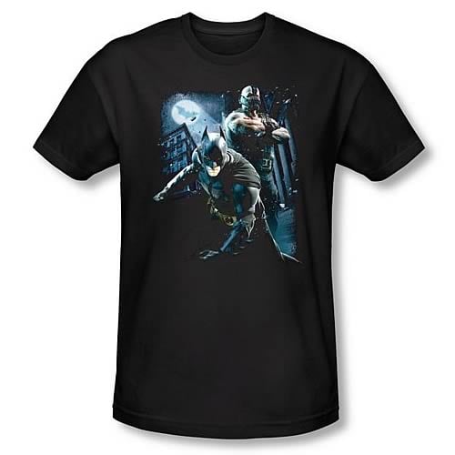 Batman Dark Knight Rises Battlefield Gotham Black T-Shirt