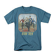 Star Trek Running Classic Crew Cartoon T-Shirt