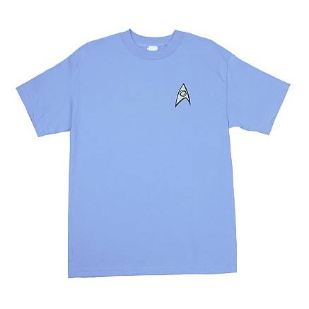 Star Trek Uniform:  TOS Science T-Shirt