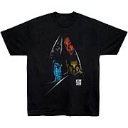 Star Trek Movie Four Character Shield T-Shirt