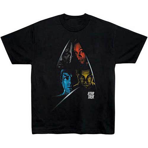 Star Trek Movie Four Character Shield T-Shirt