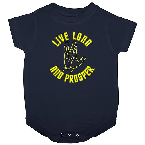 Star Trek Live Long and Prosper Onesie