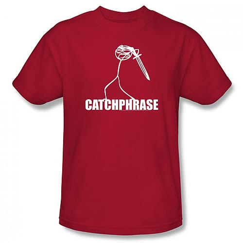 Dick Figures Catch Phrase Red T-Shirt
