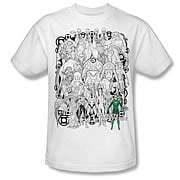 Green Lantern Movie Gathered Lanterns T-Shirt