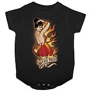 Bettie Page Devil Tattoo Onesie