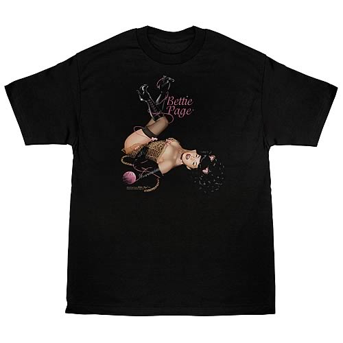 Bettie Page Kitty Pin Up T-Shirt