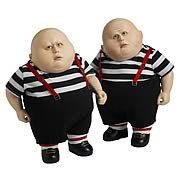 Alice in Wonderland Tweedle Dee & Tweedle Dum Tonner Dolls