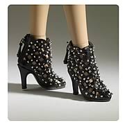 Tonner Nu Mood Ankle Boot Black Doll Accessory