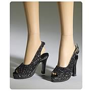 Tonner Nu Mood High Heel Black Sparkle Doll Accessory