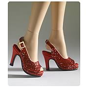 Tonner Nu Mood High Heel Red Sparkle Doll Accessory