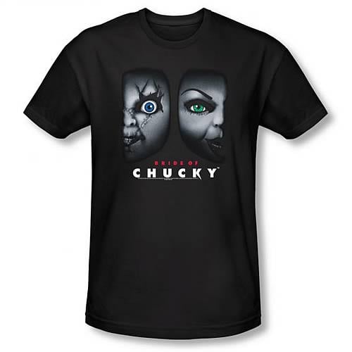 Child's Play Bride of Chucky Happy Couple Black T-Shirt