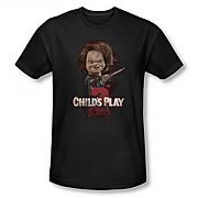 Child's Play 2 Here's Chucky Black T-Shirt