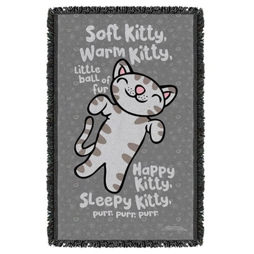 The Big Bang Theory Kitty Woven Tapestry Throw Blanket