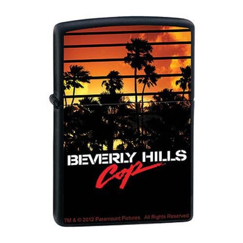 Beverly Hills Cop Sunset Black Matte Zippo Lighter