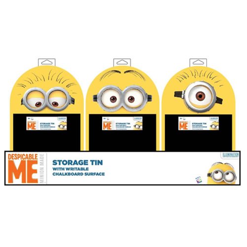 Despicable Me Chalkboard Tin Carry All Storage Box Set