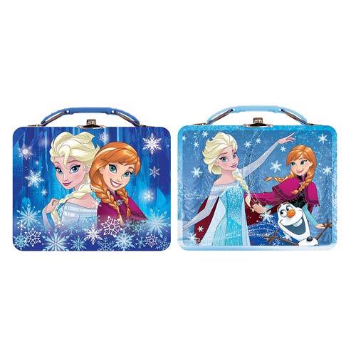 Frozen Anna and Elsa Tin Lunch Box Set