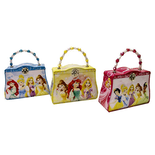 Disney Princesses Handbag Lunch Box with Beaded Handle Set