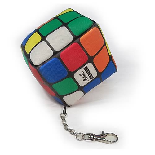 Rubik's Cube Plush Keychain