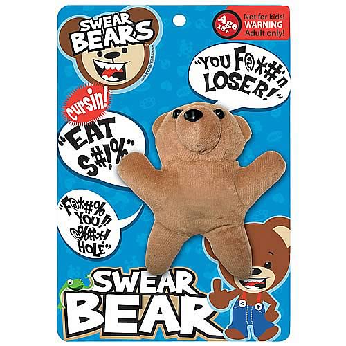 Swear Bear Classic Talking Plush Key Chain