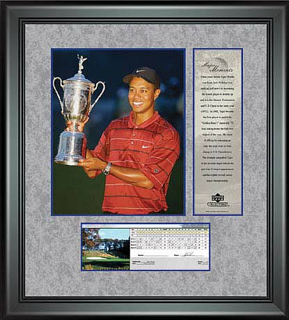 PGA Tiger Woods Framed Photo - 2002 US Open
