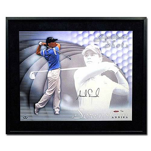 Annika Sorenstam Signed "Signature Shots" Framed Photo