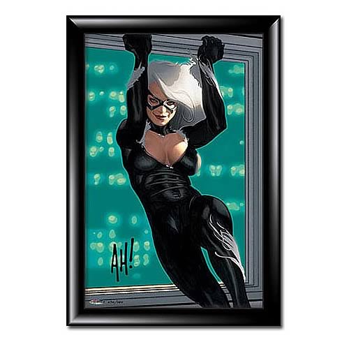 Marvel Black Cat Framed Signed Glicee