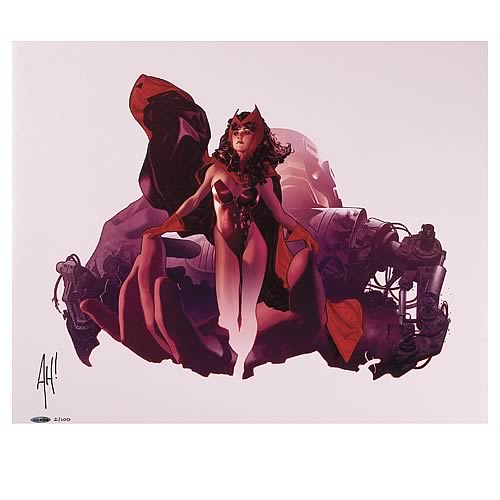 Adam Hughes Scarlet Witch Unframed Signed Lithograph