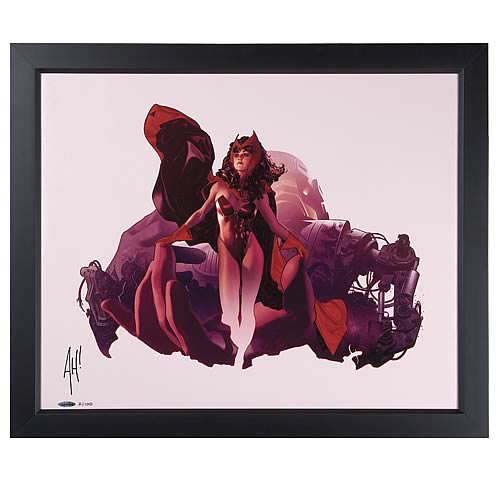 Adam Hughes Scarlet Witch Framed Signed Lithograph