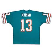 See Larger Image of Dan Marino Signed Miami Dolphins Away/Aqua Jersey