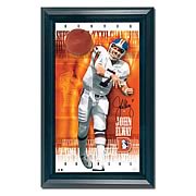 See Larger Image of John Elway Signed Breaking Through Framed Display
