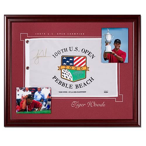 Tiger Woods 1st US Open Championship Framed Signed