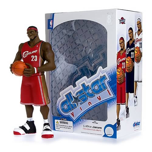 NBA All-Star LeBron James (Red Jersey) Vinyl Figure