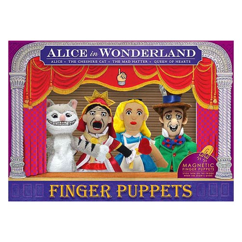 Alice in Wonderland Plush Finger Puppet Magnet Set