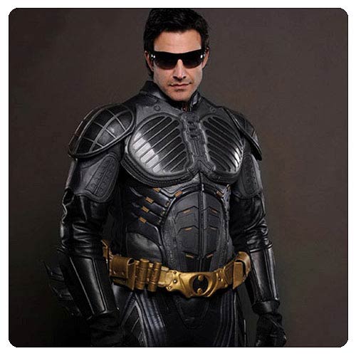 Batman Begins Leather Jacket Pre-Suit Replica no Logo
