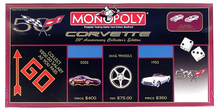 Corvette 50th Anniv. Monopoly