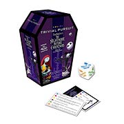 Games > Nightmare Before Christmas - How well do YOU know the residents of Halloweentown? Created with fans in mind! Features exclusive game components! This Nightmare Before Christmas Quick Play Collectors Edition Trivial Pursuit game features 400 questions pertaining to the films songs, characters, the Pumpkin King himself, and behind the scenes fun facts. Packaged in a coffin-shaped box that measures about 7 1/4-inches tall x 4 3/4-inches wide x 2 3/4-inches deep! Order yours today!: Sizes 