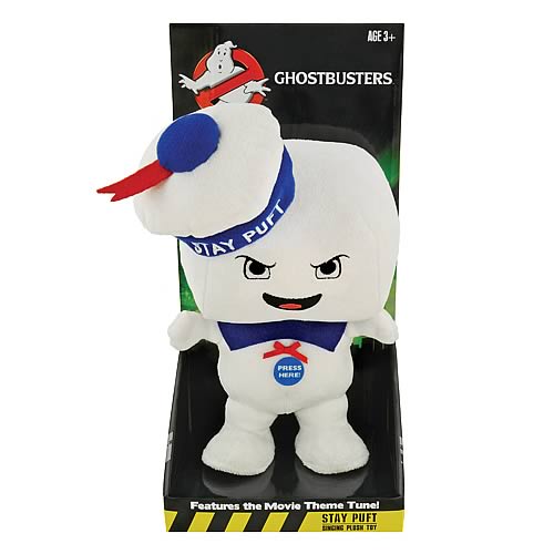 Ghostbusters Stay Puft Marshmallow Man Angry Singing Plush