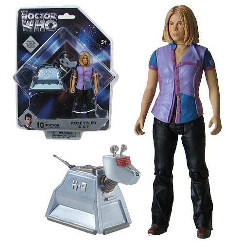 Doctor Who Rose Tyler and K-9 Action Figures