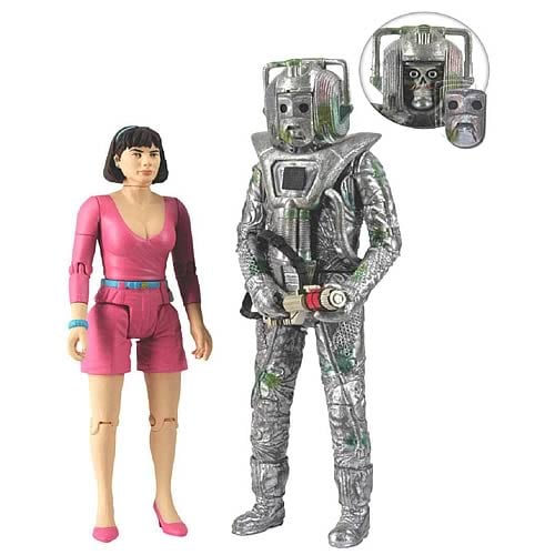 Doctor Who Peri and Rogue Cyberman Action Figures