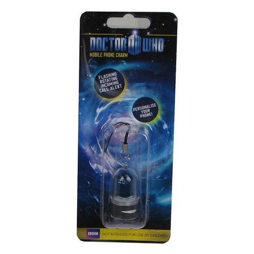 Doctor Who TARDIS Rotating LED Cell Phone Charm