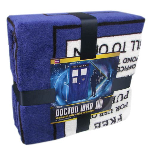 Doctor Who Classic TARDIS Large Throw Blanket