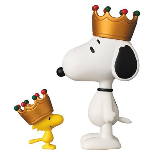 Peanuts Crown Snoopy and Woodstock UDF Mini-Figure Set