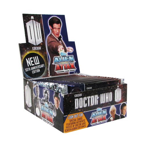 Doctor Who 50th Anniversary Alien Attax Game Display Box
