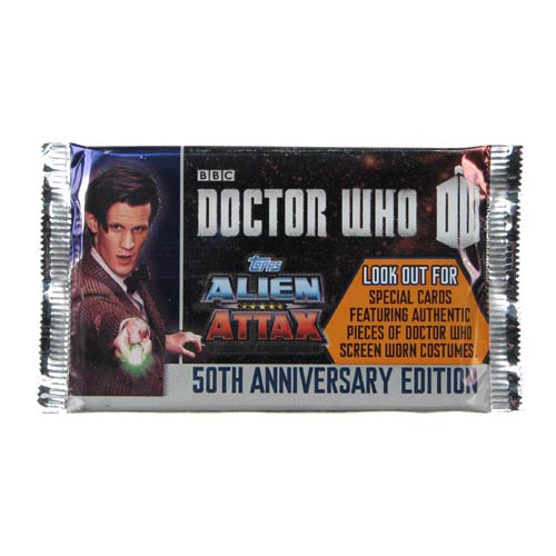 Doctor Who 50th Anniversary Alien Attax Game Booster Pack