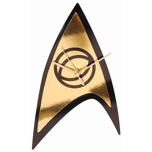Star Trek Science Badge Emblem Wall Clock with Back-Light